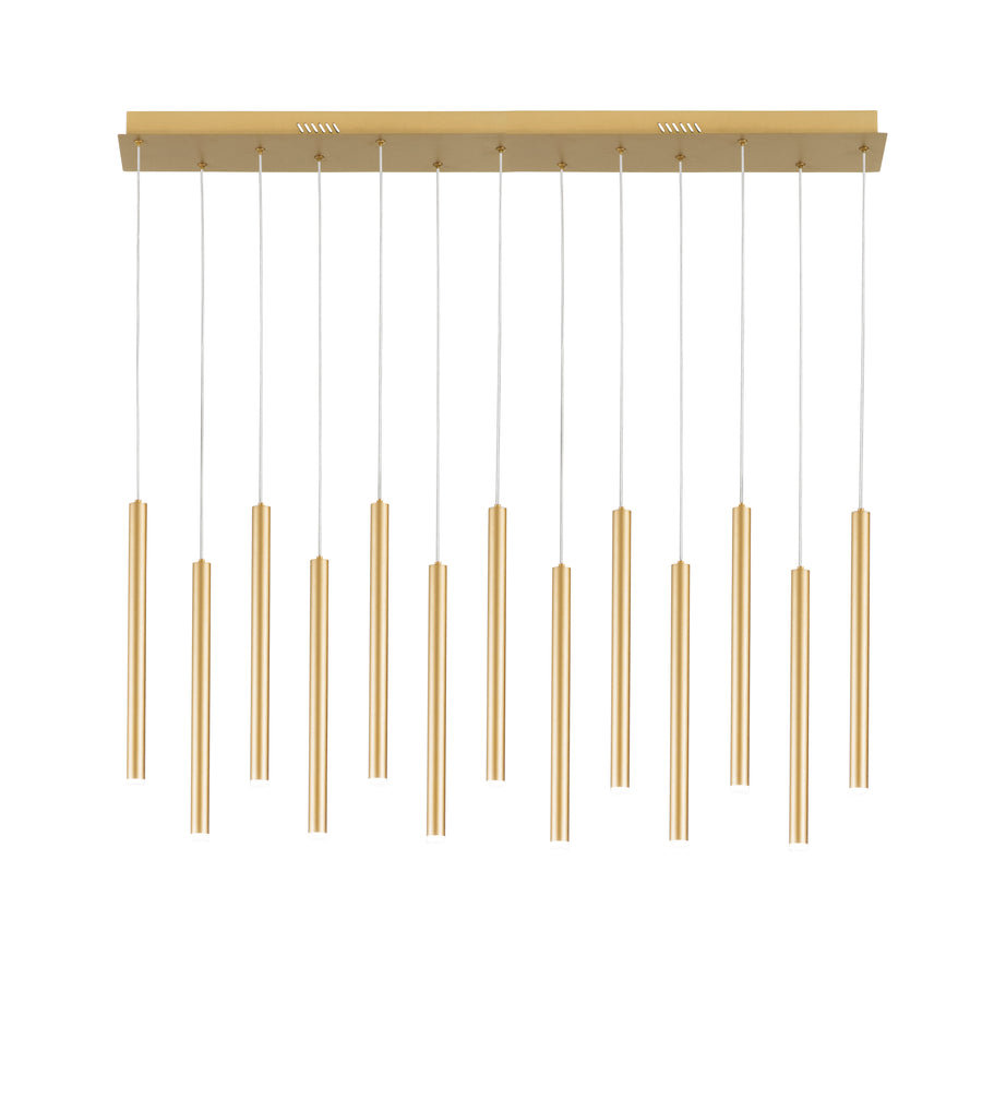 SOSPENSIONE LED PYPE ORO 65W 6110LM CCT 2,5X41X200CM