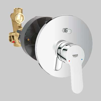 MONOCOMANDO DOCCIA INCASSO CON DEVIATORE BAUEDGE