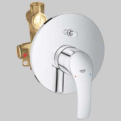 MONOCOMANDO DOCCIA INCASSO CON DEVIATORE EUROSMART NEW