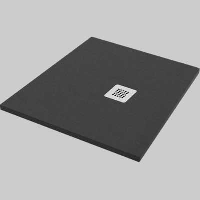 PIATTO DOCCIA QUADRATO EFFETTO PIETRA GRIGIO