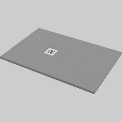 PIATTO DOCCIA RETTANGOLARE EFFETTO PIETRA GRIGIO