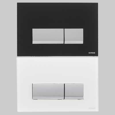 PLACCA DI COMANDO MAGNUS IN VETRO DOPPIO TASTO