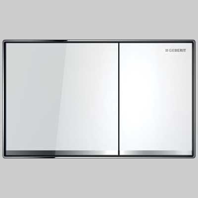 PLACCA DI COMANDO SIGMA 60 IN VETRO DOPPIO TASTO