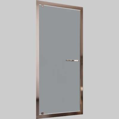 PORTA DOCCIA AD UN'ANTA BATTENTE OXI.SLIDE VETRO TRASPARENTE