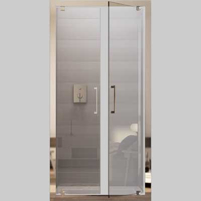 PORTA DOCCIA A DUE ANTE BATTENTI OXI.SLIDE VETRO STAMPATO C