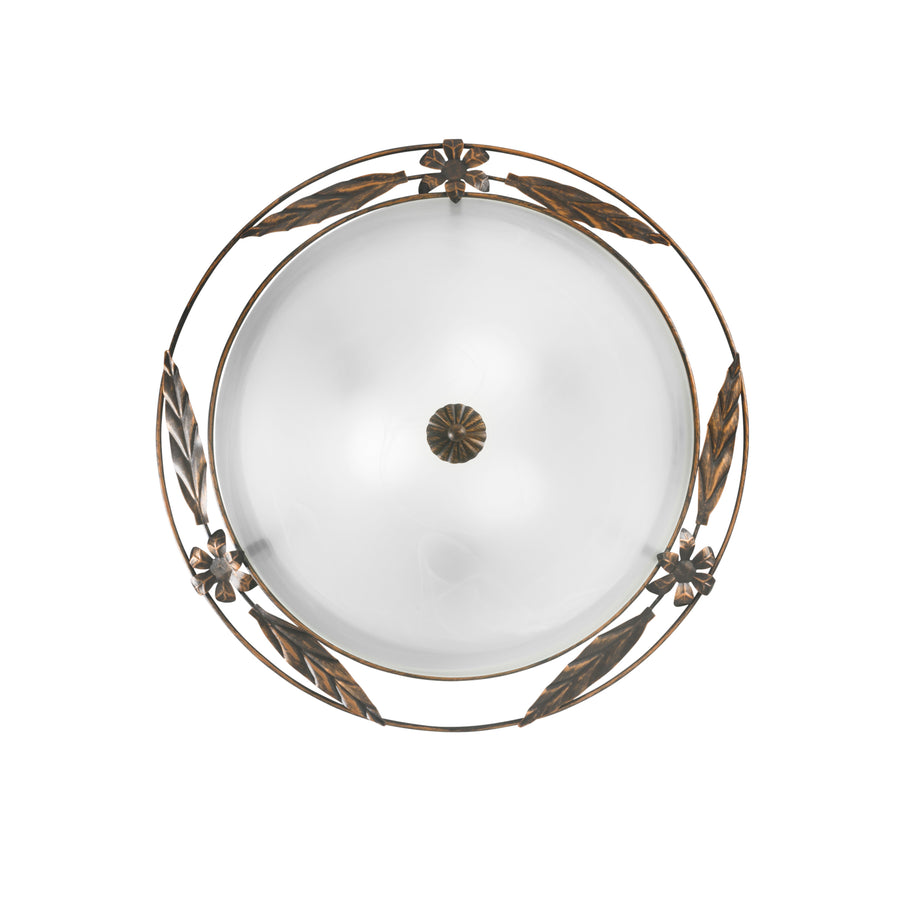 PLAFONIERA RICCIO BIANCA 3XE27 50X50X11,6CM