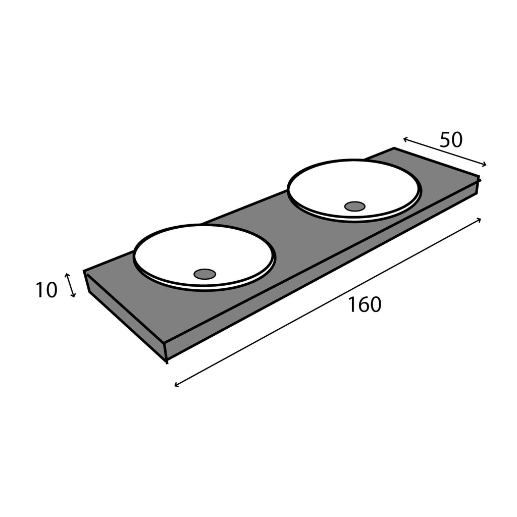 PIANI DI LAVORO E SPECCHI LACCATI LUCIDI O OPACHI