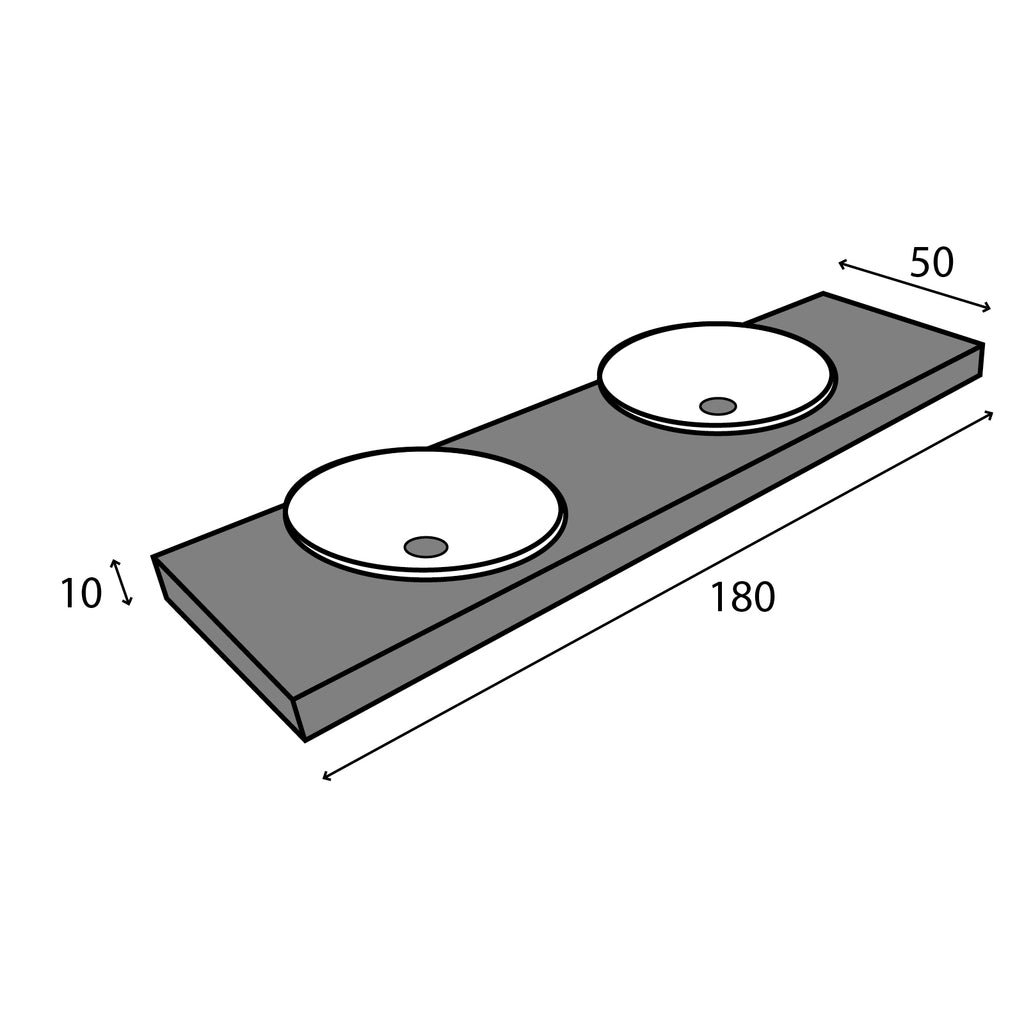 PIANI DI LAVORO E SPECCHI LACCATI LUCIDI O OPACHI