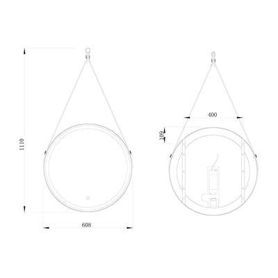SPECCHIO ADNET BLACK