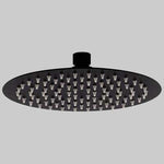 SOFFIONE DOCCIA INOX TONDO NERO