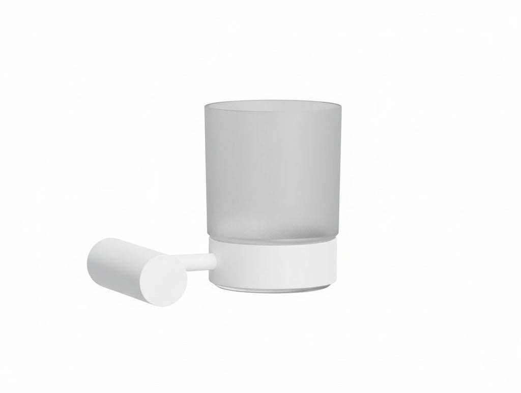 TAZZA DI VETRO BASE BIANCA