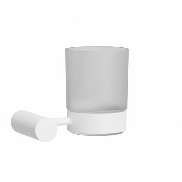 TAZZA DI VETRO BASE BIANCA