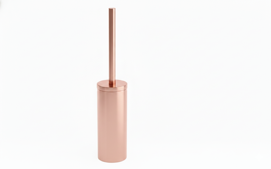 SET SPAZZOLA WC ROSA ORO