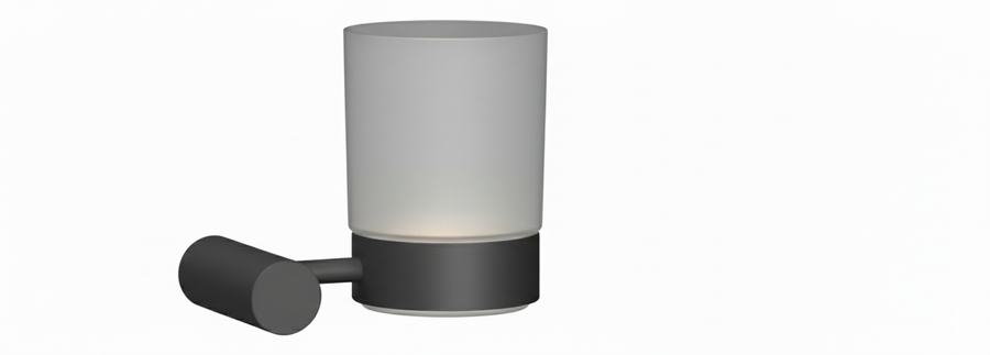 TAZZA DI VETRO SMOOTH GUN METAL