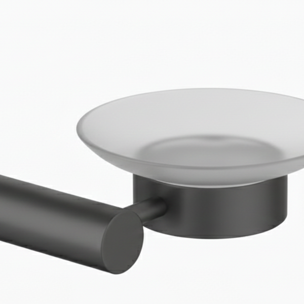 PORTA SAPONETTA SMOOTH GUN METAL