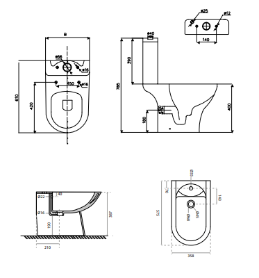 BIDET ROUND
