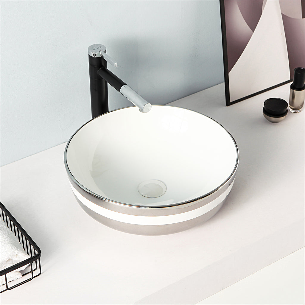 LAVABO CERAMICA ARGENTO