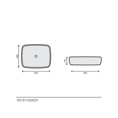 LAVABO GLAMIC GRIGIO