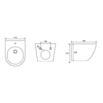 BIDET ELEGANT SOSPESO NERO