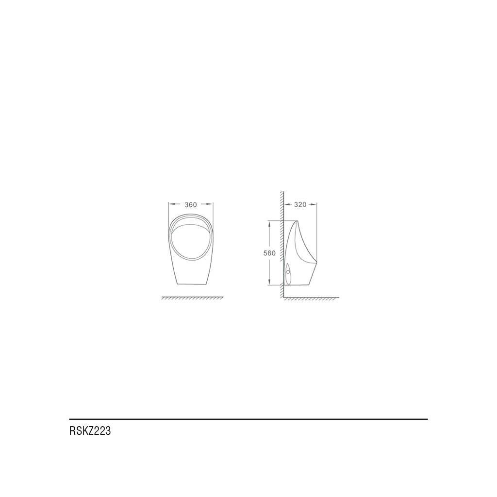 WC ORINATOIO CON FLUSSOMETRO