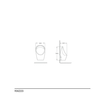 WC ORINATOIO CON FLUSSOMETRO