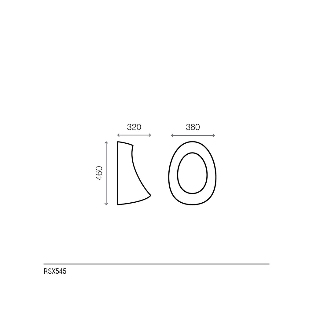 WC ORINATOIO RSX545 CON FLUSSOMETRO