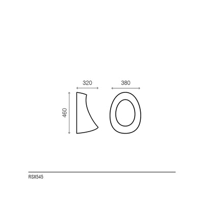 WC ORINATOIO RSX545 CON FLUSSOMETRO