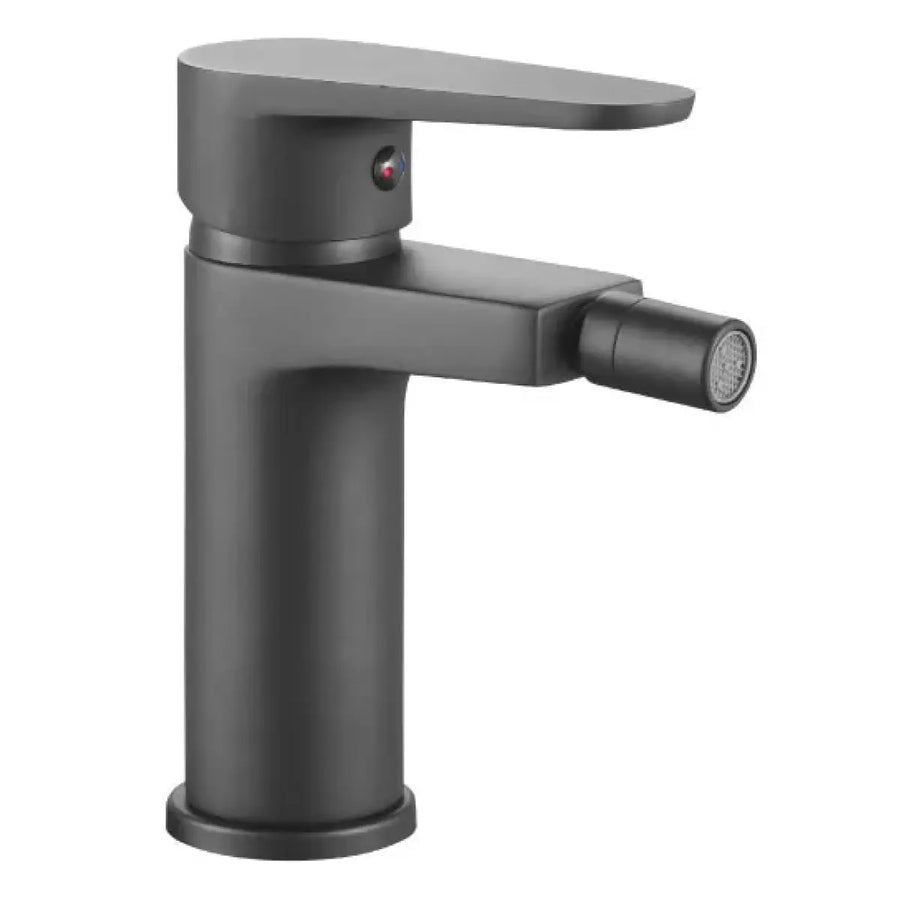 Rubinetto Miscelatore Monocomando Nero Opaco per Bidet - Serie PINKBLACK300