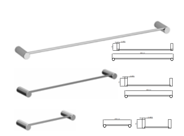 PORTA ASCIUGAMANI SMOOTH